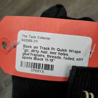 Pr Quick Wraps *gc, dirty hair, mnr holes, glue?repairs, threads, faded, stiff spots
