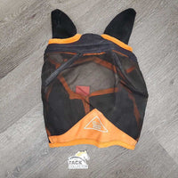 Fine Hvy Mesh Fly Mask, ears *gc/vgc, dirty, hairy & clumpy fleece, stains
