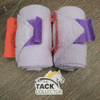 2 Fleece Polos *gc, clean, clumpy, hairy
