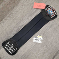 Neoprene "Equiprene" Dressage Girth *NO "automatic" Buckle elastics, gc/vgc, discolored spot, mnr dirt, hair & snags/runs
