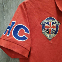 SS Classic Polo Shirt, 1/4 Button Up *vgc, mnr collar rubs & pills
