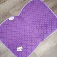 Quilt Jumper Saddle Pad, piping, tabs *vgc, mnr hair, pills, rubs
