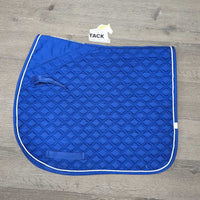 Quilt Jumper Saddle Pad, 1x piping *gc, clean, mnr stains, hair, threads, binding rubs, pills
