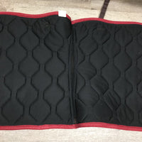 Quilt Dressage Saddle Pad, "BR" embroidery, x2 piping, bling *vgc, mnr hair, pills, rubs
