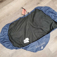 Nylon & Fleece Saddle Cover, Girth Pockets, Drawstring *vgc/xc, clean, older?, v.mnr dirt?stains
