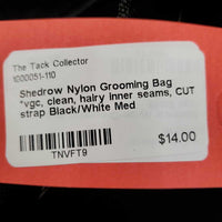 Nylon Grooming Bag *vgc, clean, hairy inner seams, CUT strap
