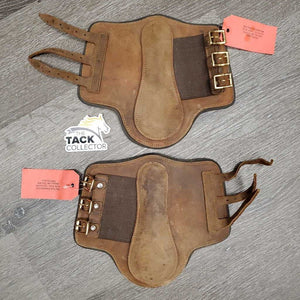 Closed Leather Boots, buckles *vgc/xc, mnr dirt, rubs & stains