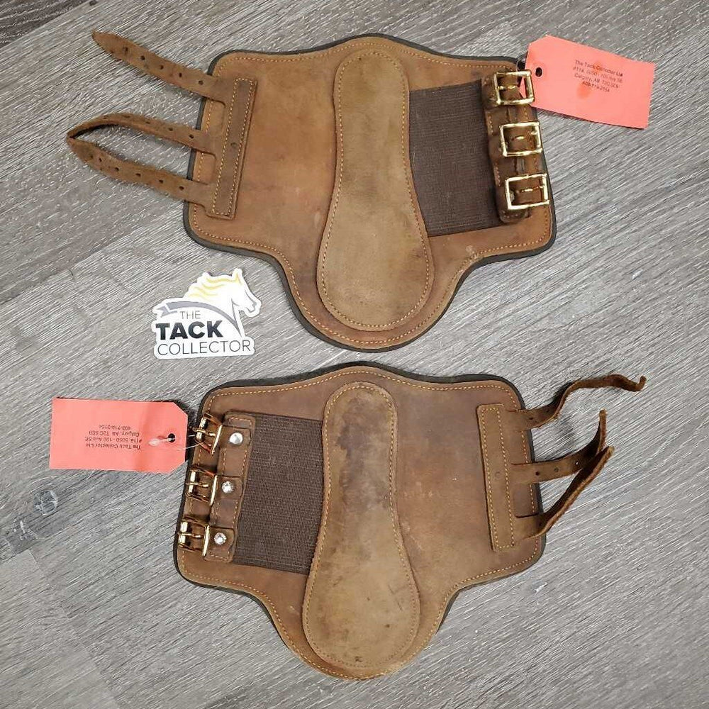 Closed Leather Boots, buckles *vgc/xc, mnr dirt, rubs & stains