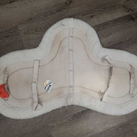 Fitted Fleece Waffle Hunter Saddle Pad *fair, clean, clumpy, stains, v. dingy, rubs, thin fleece, puckers
