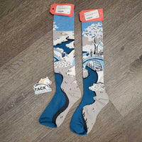 Pr v.Tall "Winter Scene" Socks *xc
