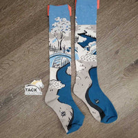 Pr v.Tall "Winter Scene" Socks *xc
