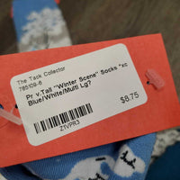 Pr v.Tall "Winter Scene" Socks *xc
