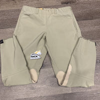 Side Zip Breeches *gc, older, pilly, rubs, hairy velcro, undone stitch, stains
