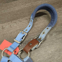 Adjustable Nylon Breakaway Halter with Fleece *gc, dirt, stains, hair, rust, scratched plaiting
