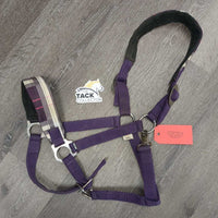 Adjustable Nylon Halter with Fleece Crown and Nose *gc, dirt, stains, hair
