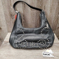 Leather Purse, rivets *gc
