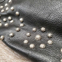 Leather Purse, rivets *gc
