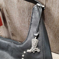 Leather Purse, rivets *gc
