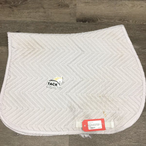 Quilt Jumper Saddle Pad *gc, clean, stains, mnr hair, pills, torn binding, threads