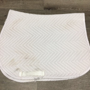 Quilt Jumper Saddle Pad *gc, clean, stains, mnr hair, pills, torn binding, threads