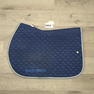 Classic Quilt Jump Profile Saddle Pad, 1x piping *vgc, clean, stains, mnr hair