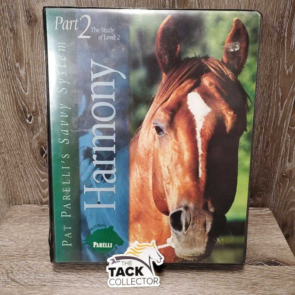 Pat Parelli: Part 2 The Study of Level 2 - VHS set: 2 VHS, 1 Book, 1 Tape Cassette, 10 Booklets *gc, dirty, rubs, bent, marker, inscribed, split case