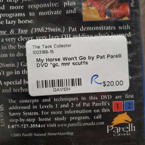 My Horse Won't Go by Pat Parelli DVD *gc, mnr scuffs