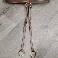 Wide Elastic Breastplate, 2 Piece Running Martingale, Add on ?Antares Wither Bridge *like new, Bridge: mnr stain & residue, mnr residue
