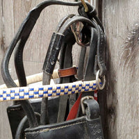 Driving Bridle, Half Cheek, Over Check, Blinders *gc, clean & dusty, rubs, dings, cracks
