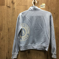 JUNIORS LS Sweatshirt, 1/2 Zip Up *vgc, cracking logos, mnr snags, seam rubs
