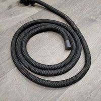 Soft Thick Nylon Rope Halter, Wrapped Noseband, attached Lead Rope *xc/like new, v.mnr rubs & dirt
