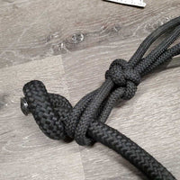 Soft Thick Nylon Rope Halter, Wrapped Noseband, attached Lead Rope *xc/like new, v.mnr rubs & dirt
