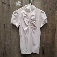 SS Show Shirt 1/2 Zip Up *gc, mnr crinkled collar
