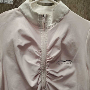 SS Show Shirt 1/2 Zip Up *gc, mnr crinkled collar