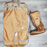 Garment Bag & Tall Boot Bag Set *vgc, mnr edge & corner rubs & frays, inside dirty bottom