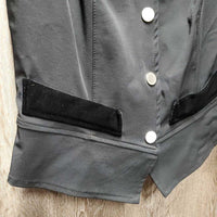 Dressage Soft Shell Show Vest, velvet Collar & pockets, loose ring bit *vgc, v.mnr hair
