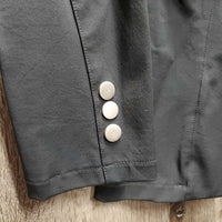 Technical Dressage Show Jacket, Velvet Collar, Snaps *vgc, older, seam puckers, mnr dirt?stain
