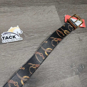 Leather Belt, Buckle *like new/xc, mnr dent & stain