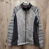 LS Fleece Sweater, Zipper *gc, clumpy, pills/rubs
