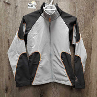 Fleece Lined Jacket, zipper *gc, mnr faded, unstitched seams, seam puckers & threads
