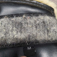 Pr Closed Boots, velcro, thick fleece *gc, clean, peeled, v.hairy velcro, clumpy, rubs, stains
