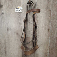 Flat Bridle *fair, older, faded, stains, cracks, residue, stiff, sticky
