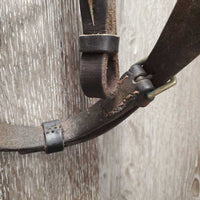 Flat Bridle *fair, older, faded, stains, cracks, residue, stiff, sticky
