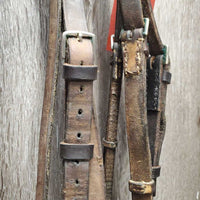 Flat Bridle *fair, older, faded, stains, cracks, residue, stiff, sticky
