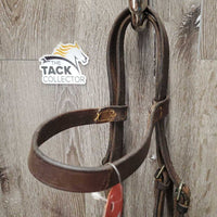 Flat Bridle *fair, older, faded, stains, cracks, residue, stiff, sticky
