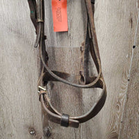 Flat Bridle *fair, older, faded, stains, cracks, residue, stiff, sticky
