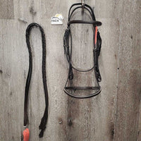 Rsd Bridle, Braided Reins "Teesdale Champ" *vgc, older, film, clean, stiff
