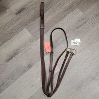 Flat Thick Soft Running Martingale *fair, No Stopper, dirt, stains, film, sticky, older, xholes, cracking holes, extended
