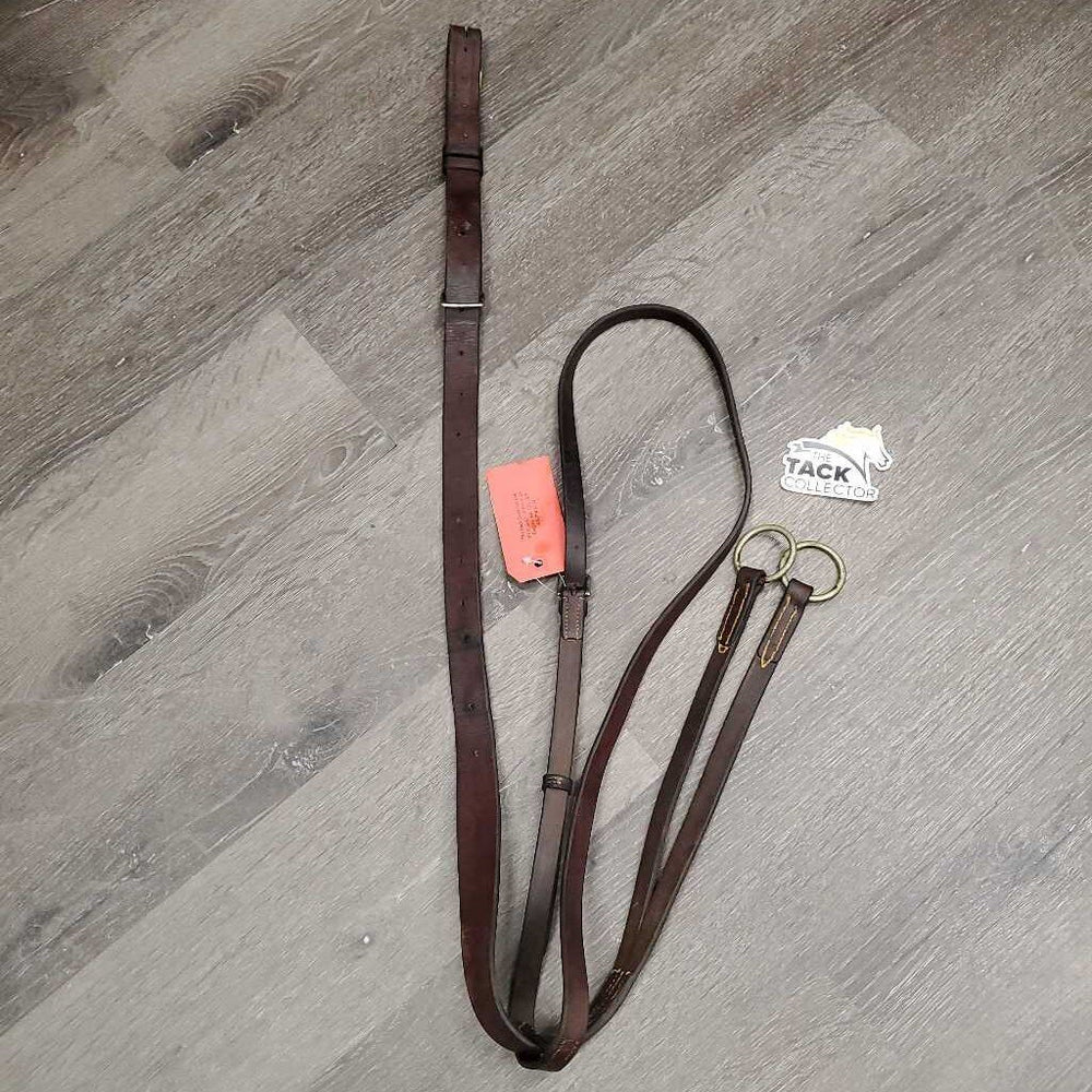 Flat Thick Soft Running Martingale *fair, No Stopper, dirt, stains, film, sticky, older, xholes, cracking holes, extended