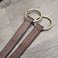 Flat Thick Soft Running Martingale *fair, No Stopper, dirt, stains, film, sticky, older, xholes, cracking holes, extended
